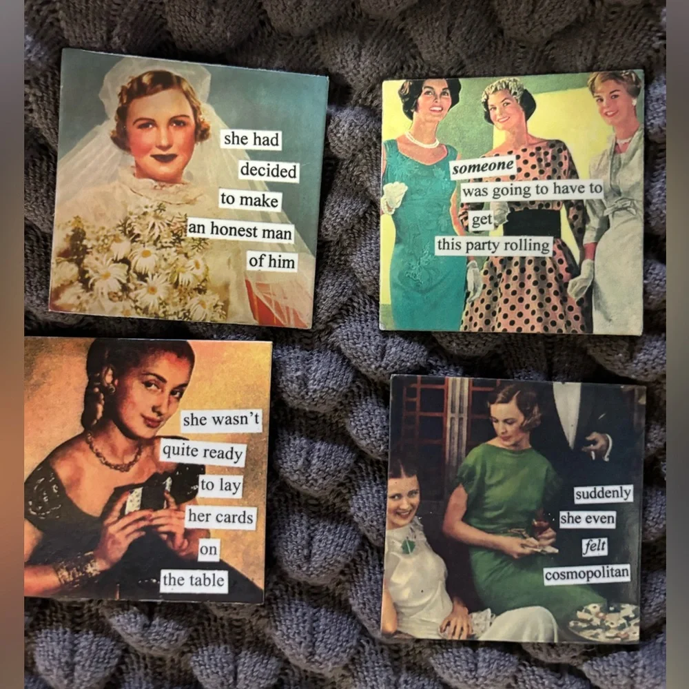 Bridal shower/ birthday party favors set of 9. Choose mix! Funny Anne Taintor
